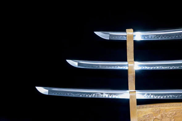 Pack Katana & Tanto & Wakizashi - Rōzuuddo - T10 steel & Genuine Hamon