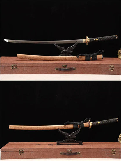 Pack Katana & Tanto & Wakizashi - Nomu - Damascus steel & Genuine Hamon