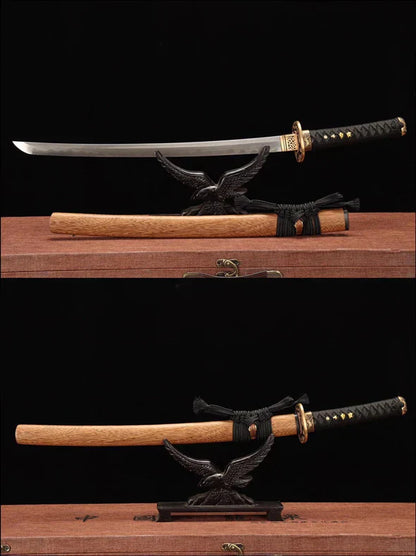 Pack Katana & Tanto & Wakizashi - Nomu - Damascus steel & Genuine Hamon